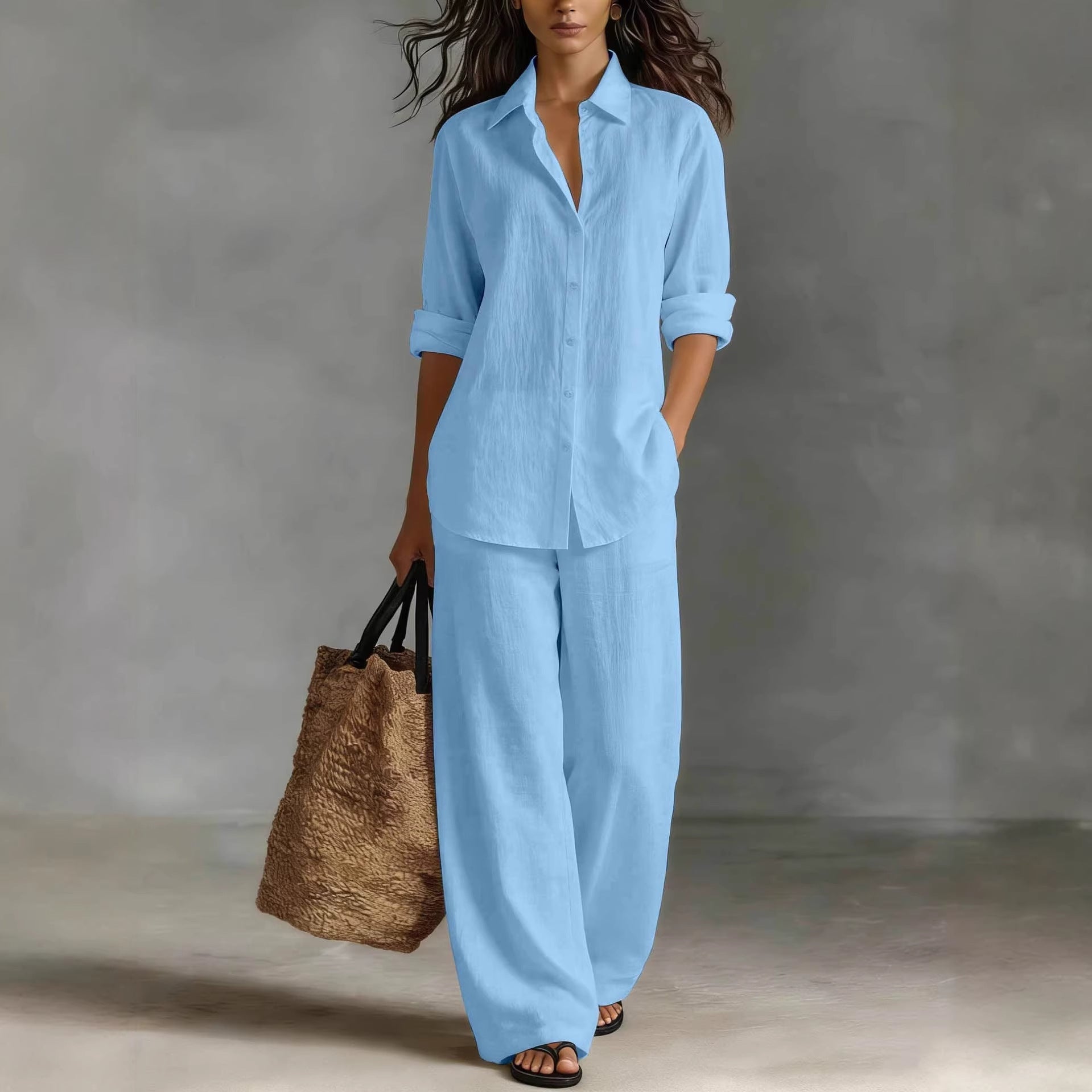 Women's Bohemian Top & Pants Set – Resort Lounge Co-ord