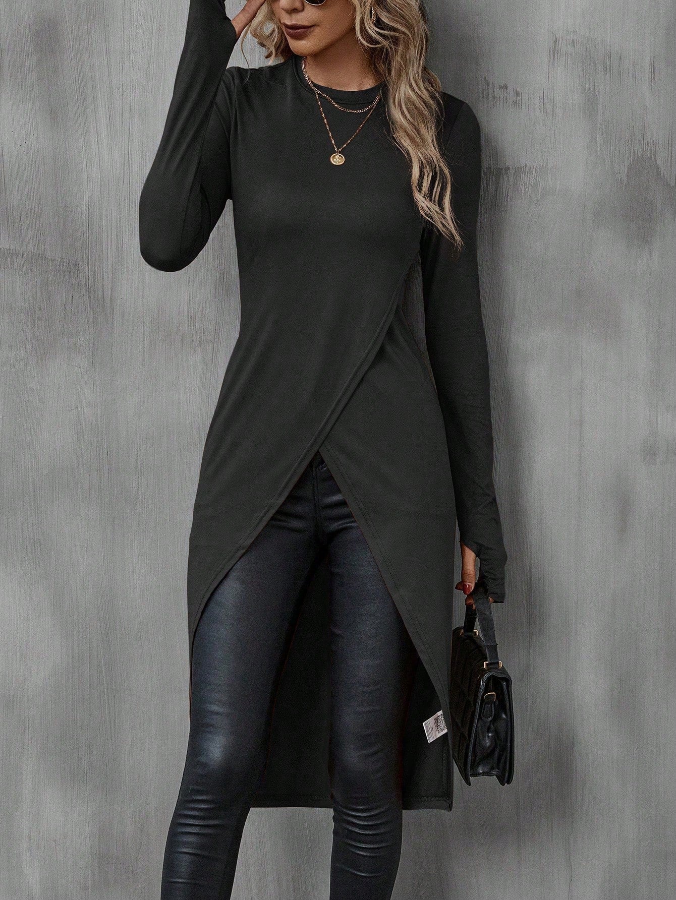 Women’s Slim Fit Long Sleeve Crew Neck Shirt