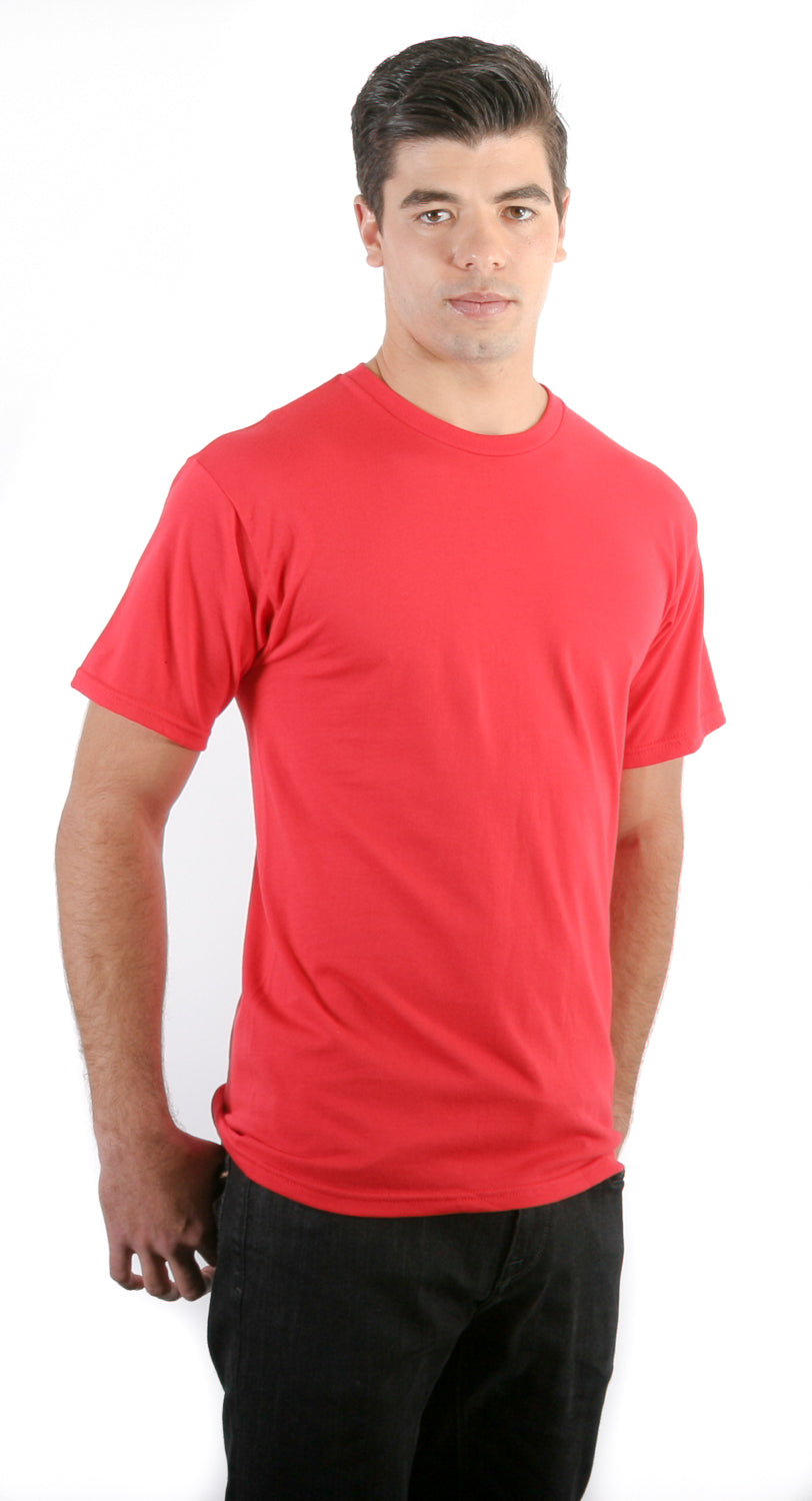 Camiseta retro de cuello redondo hilada en anillo 2100