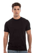 Camiseta retro de cuello redondo hilada en anillo 2100
