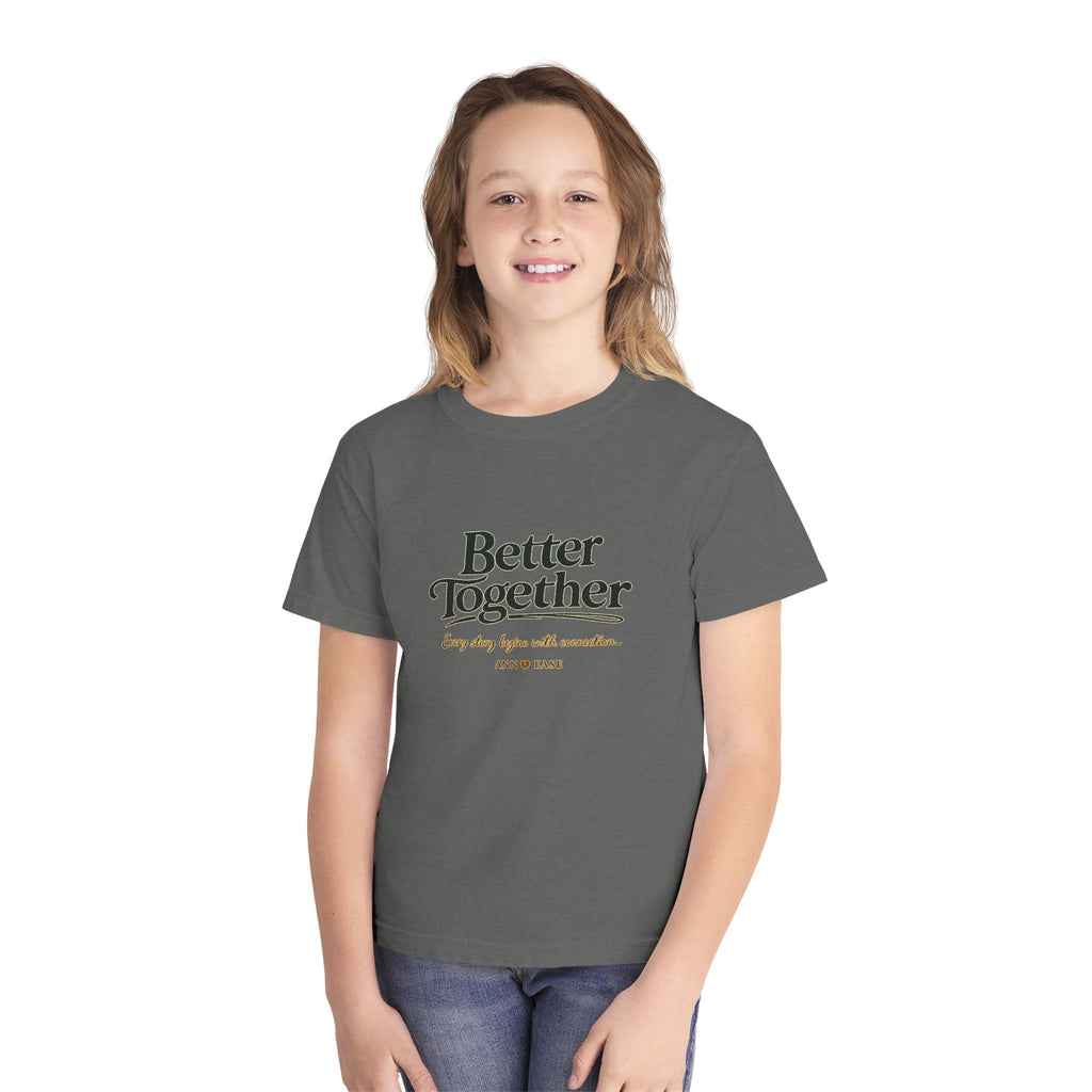 Youth Tee — "Better Together" Cottage Garden Graphic