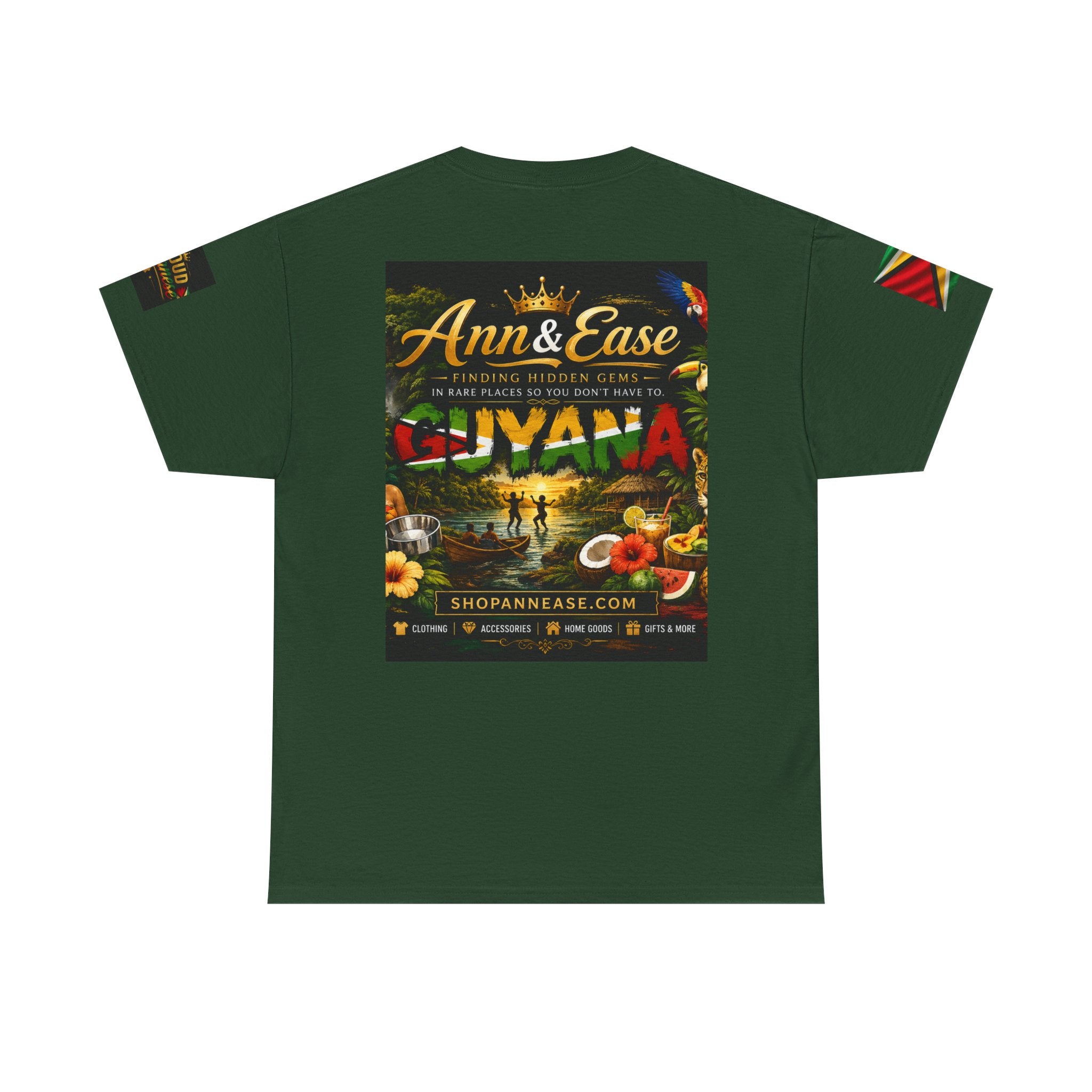 Guyana Travel Tee — Ann & Ease 'Finding Hidden Gems' Caribbean Vacation Shirt