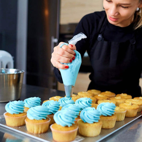 24 piezas: Kit de utensilios para decorar pasteles de acero inoxidable