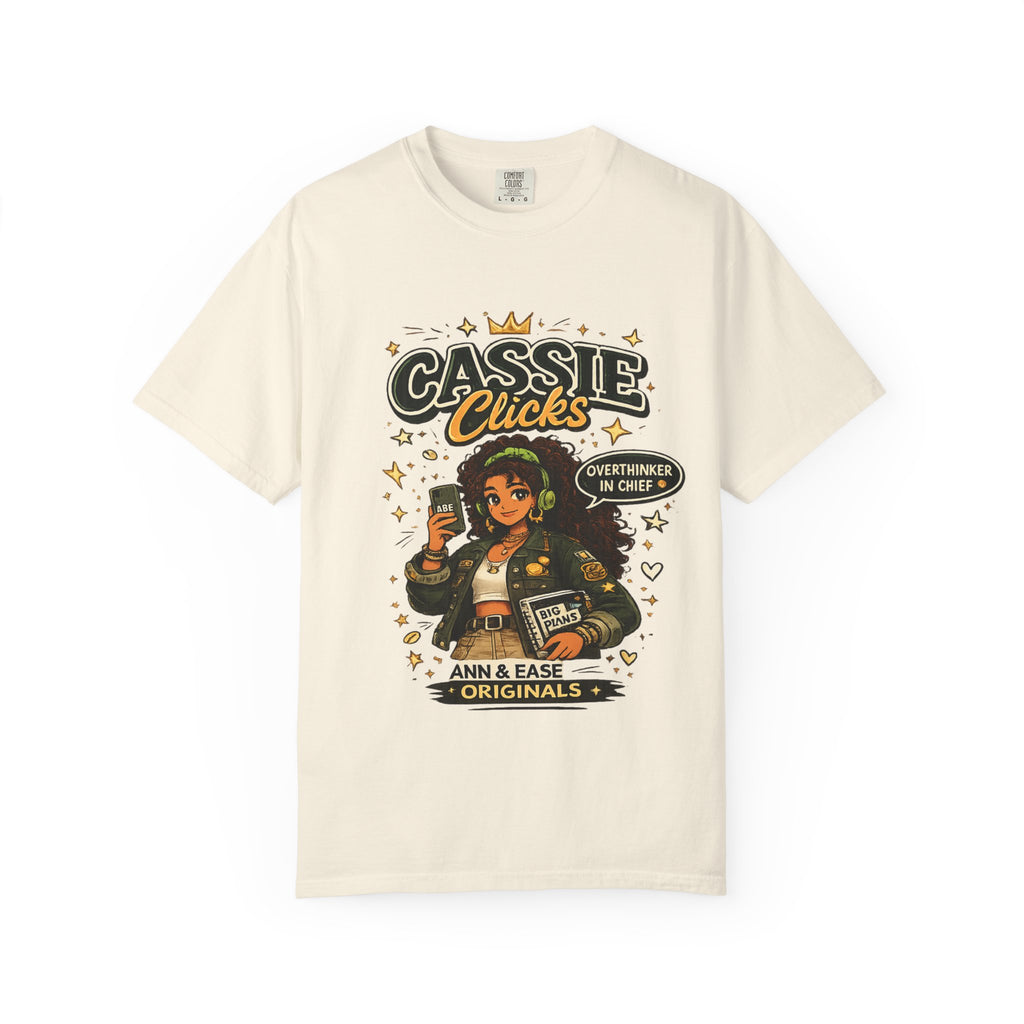 Graphic T-Shirt — “Cassie Clicks” Motivational Crewneck