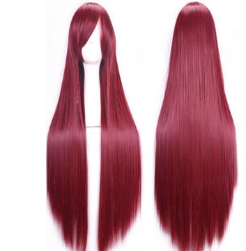 Peluca Lisa para Cosplay de 100 cm – Peluca Larga Teñible para Fiesta | 18 Colores