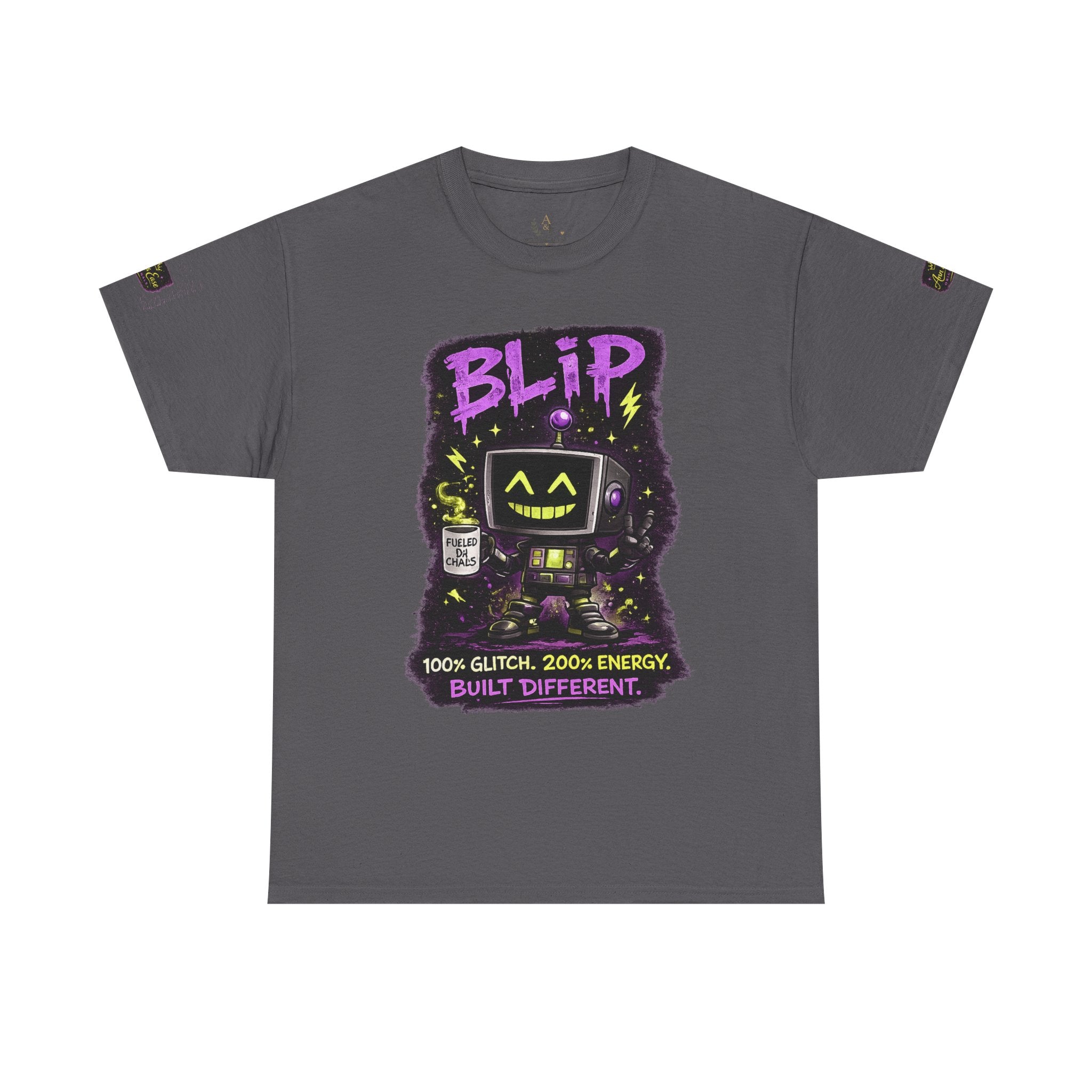 Blip Retro Robot Tee — “I Don’t Follow Orders” Glitch Graphic T-Shirt