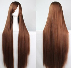 Peluca Lisa para Cosplay de 100 cm – Peluca Larga Teñible para Fiesta | 18 Colores