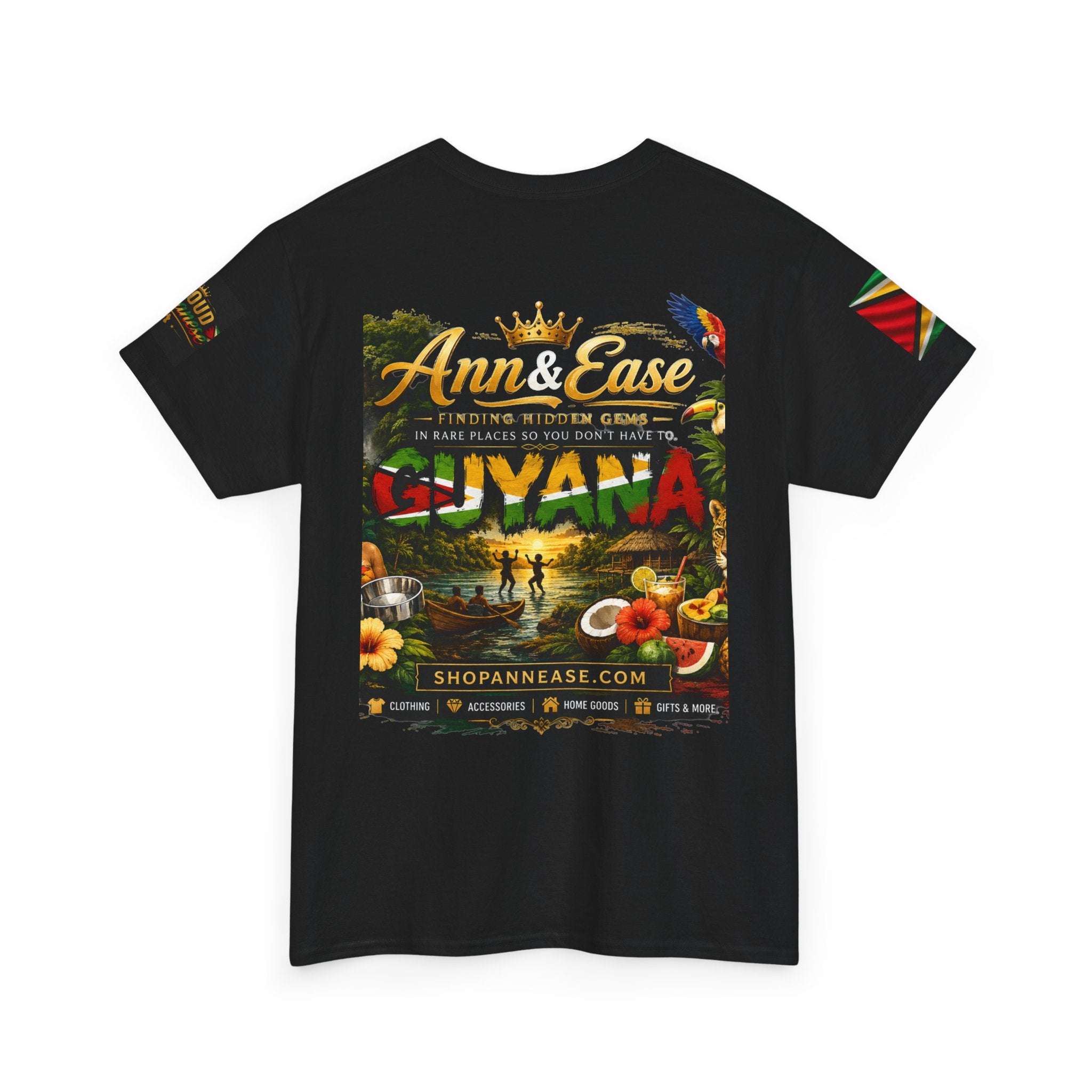 Camiseta de viaje Guyana — Ann & Ease "Encontrando joyas escondidas" Camisa de vacaciones caribeñas