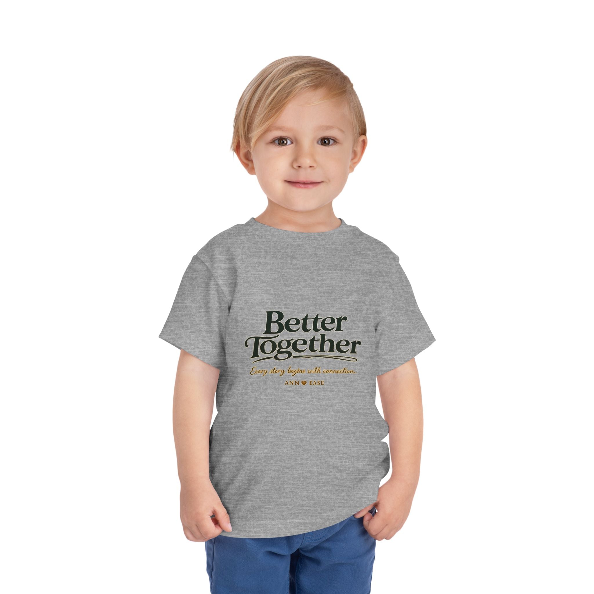 Toddler Tee — “Better Together” Cottage Garden Design
