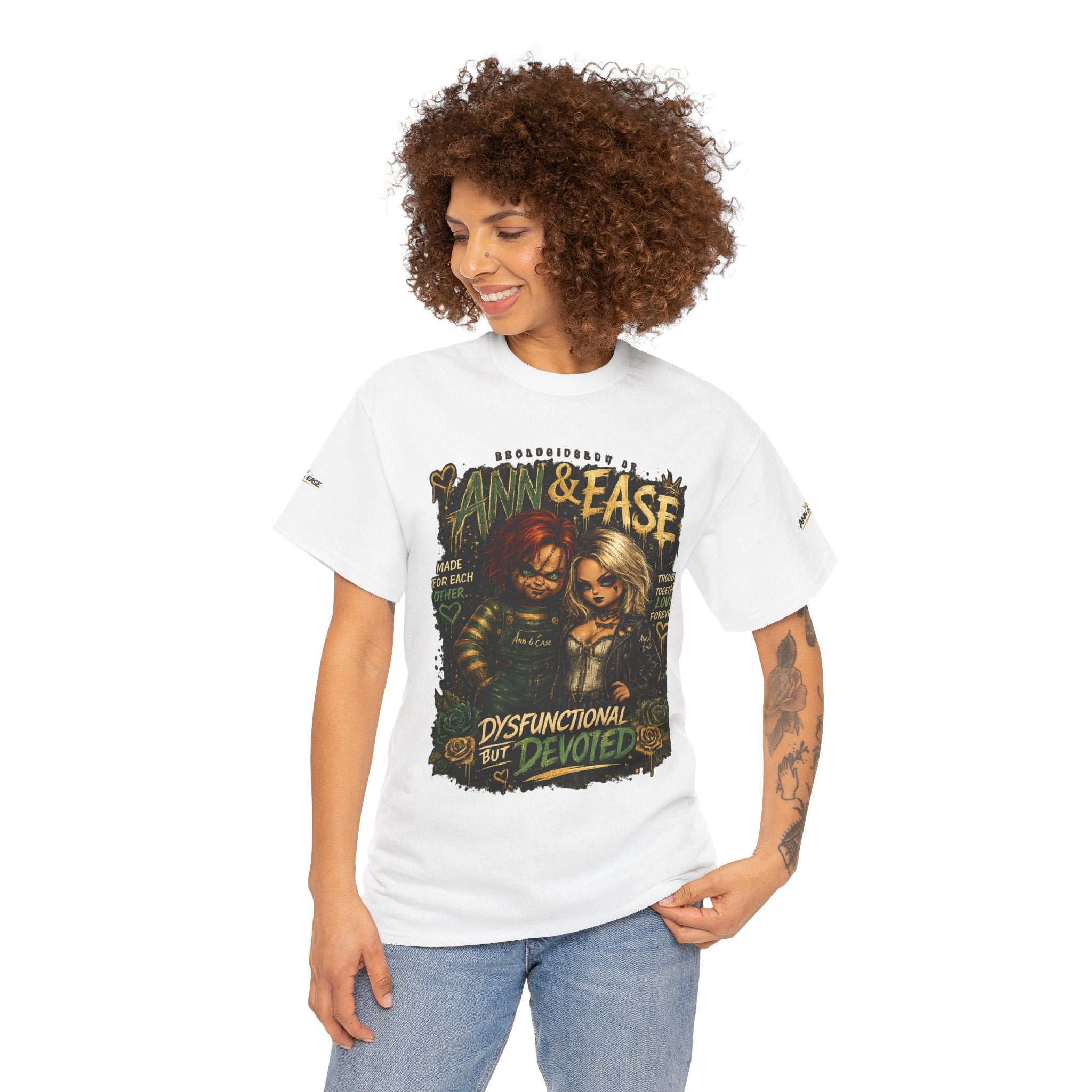 Ann & Ease "Dysfunctional But Devoted" Graphic Tee
