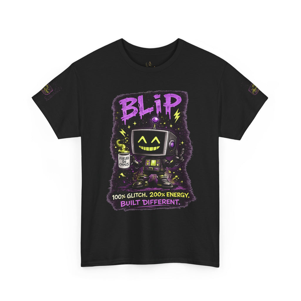 Blip Retro Robot Tee — “I Don’t Follow Orders” Glitch Graphic T-Shirt