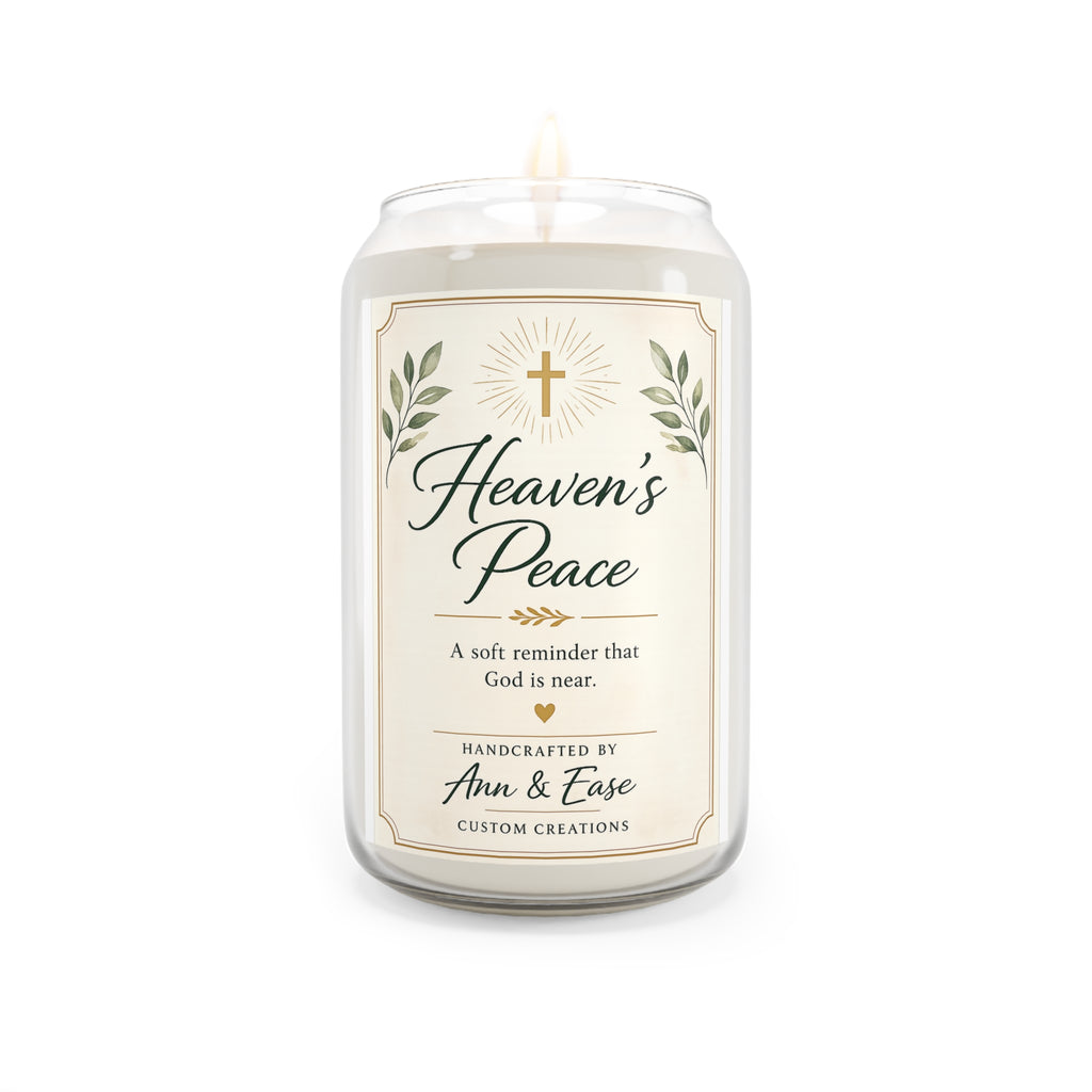 Heaven's Peace Scented Soy Candle — 13.75oz Inspirational Memorial Gift