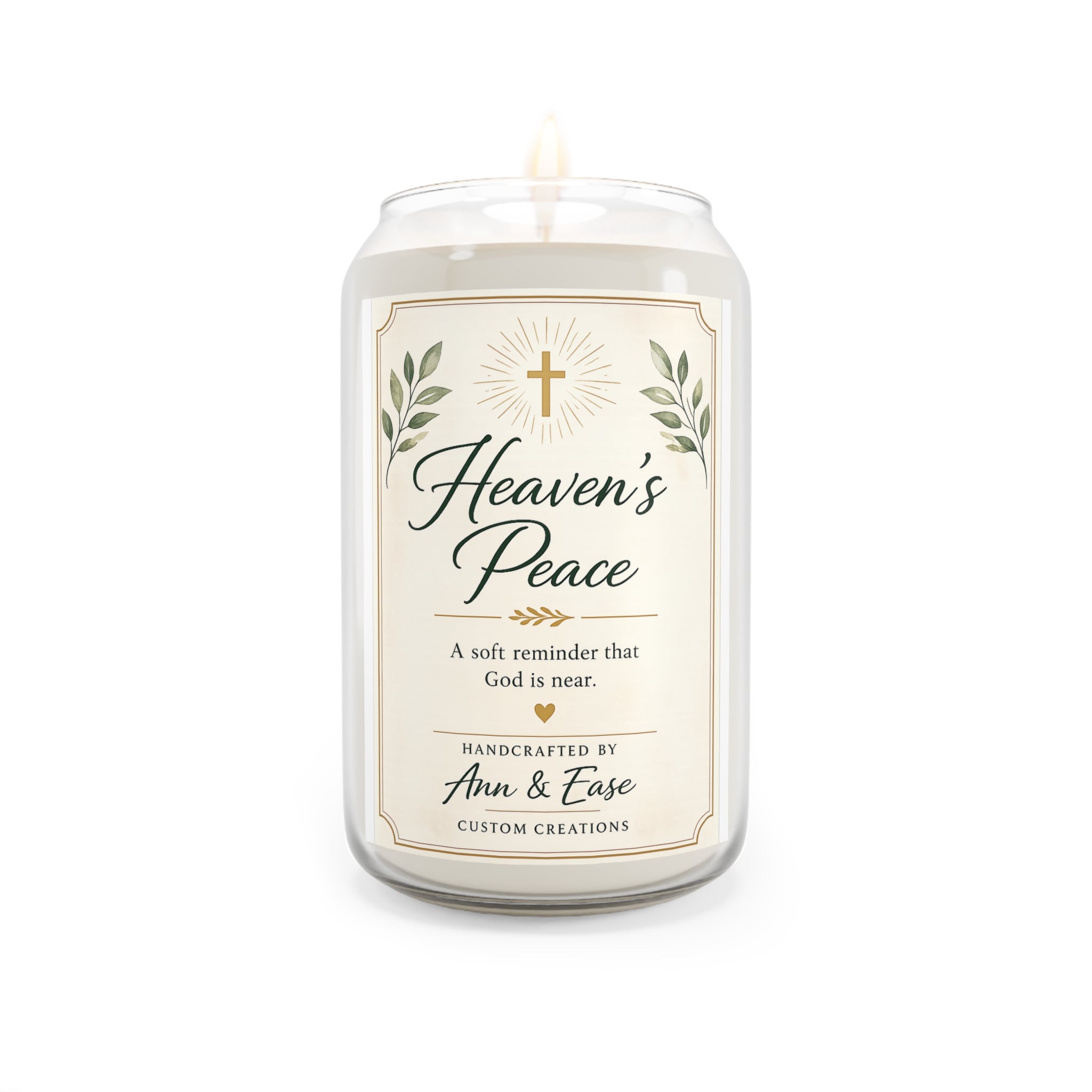 Heaven's Peace Scented Soy Candle — 13.75oz Inspirational Memorial Gift