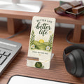 Phone Stand — "Better Life" Sunrise Foldable Mobile Display Stand