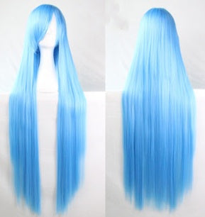Peluca Lisa para Cosplay de 100 cm – Peluca Larga Teñible para Fiesta | 18 Colores