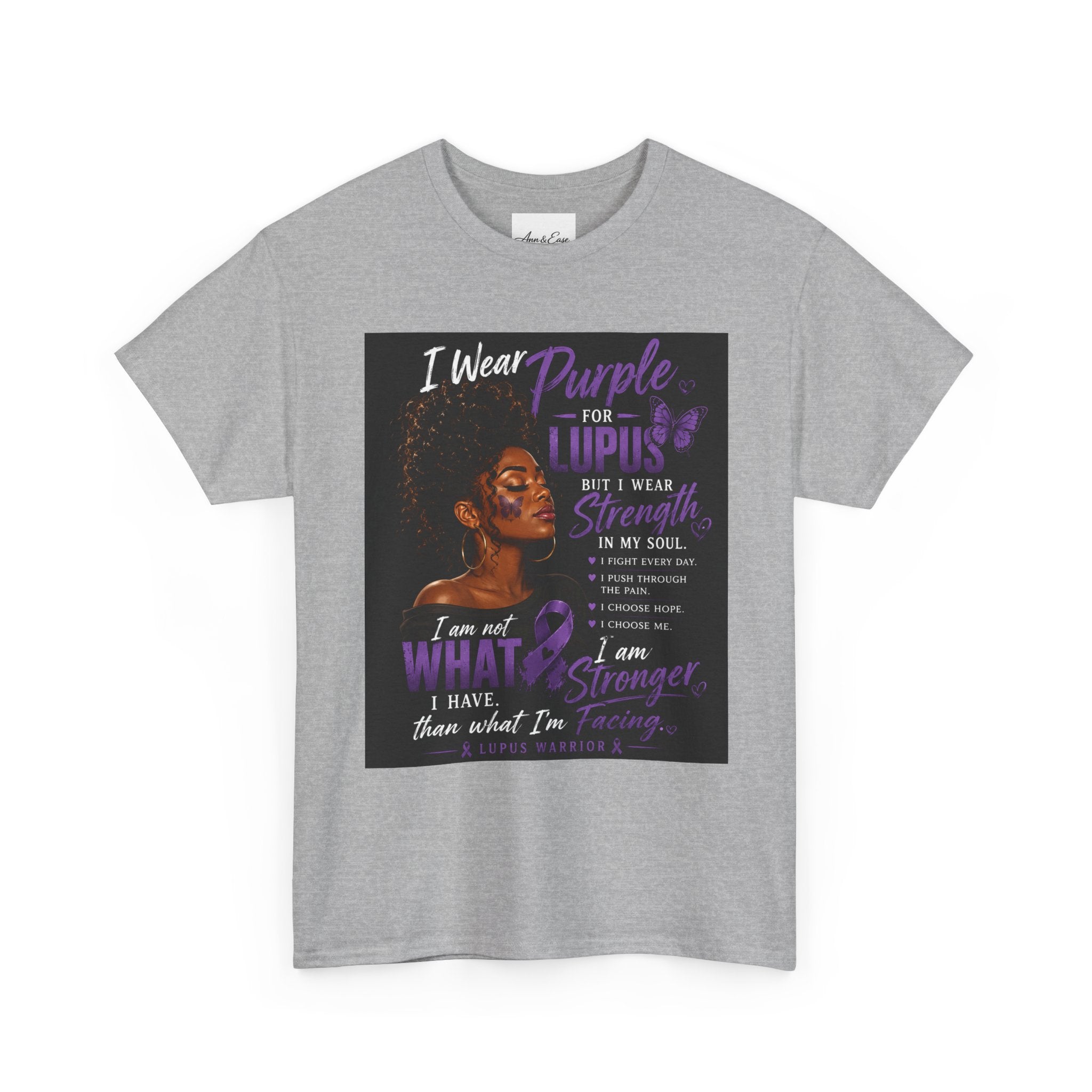 Purple for Lupus Awareness T-Shirt — Inspirational Survivor Quote Tee