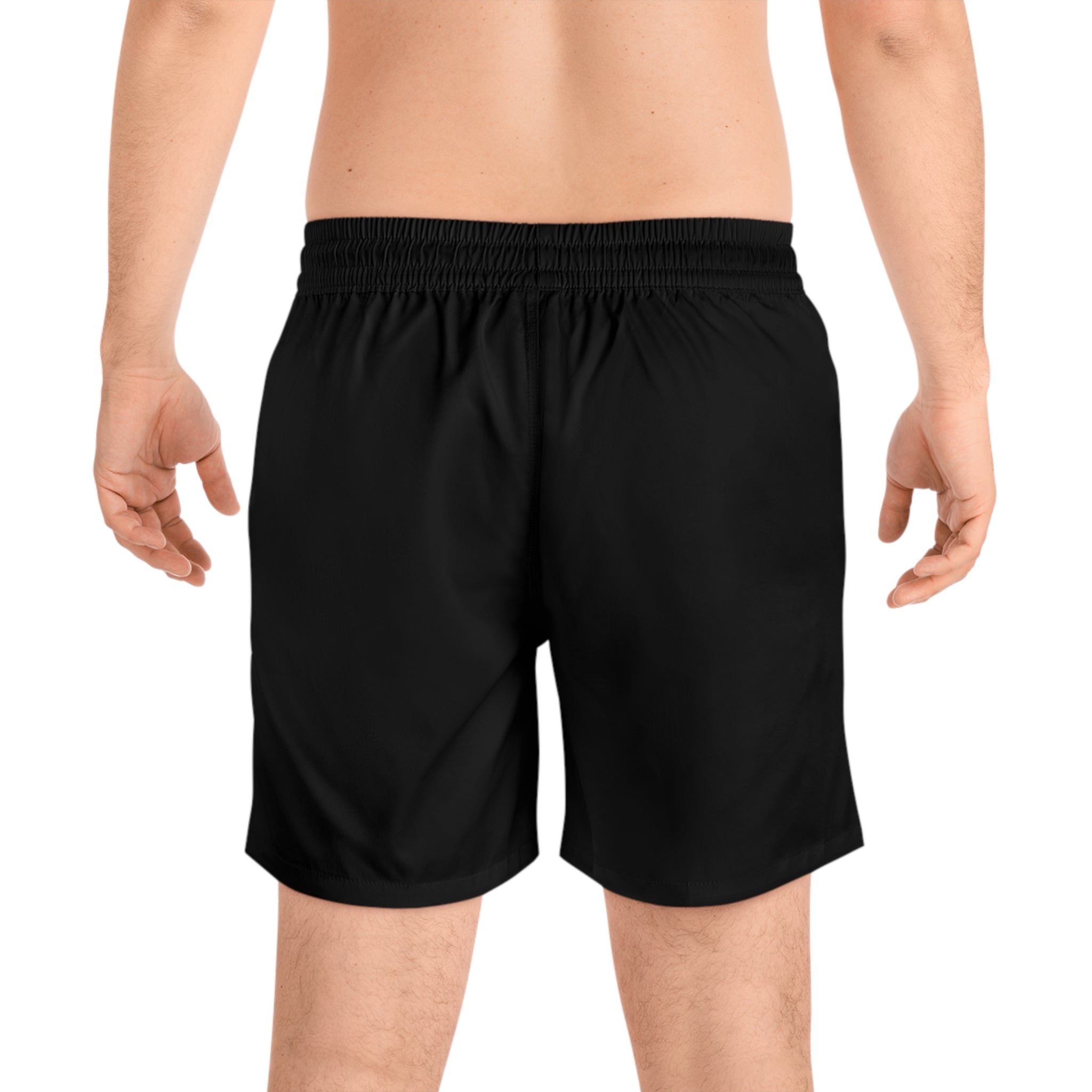 Horror Chucky Swim Shorts — "Ann & Ease" Graphic Men's Mid-Length Beach Trunks