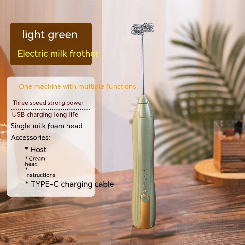 Batidora de huevos eléctrica y espumador de leche recargable por USB – Batidora de mano inalámbrica de 3 velocidades | 3 colores