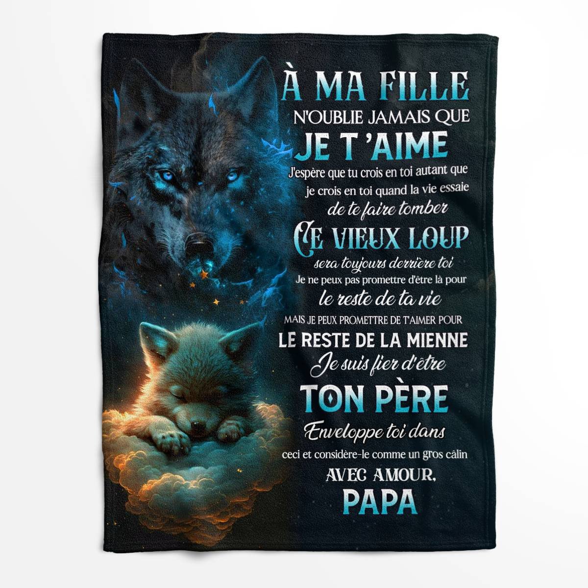 Manta Regalo Especial Para Tu Hija - De Papá (SKUB12-161)