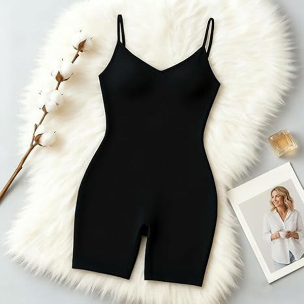 Everyday Cami Shaper Bodysuit – Tummy Control Booty Lift Open-Crotch Shapewear for Women