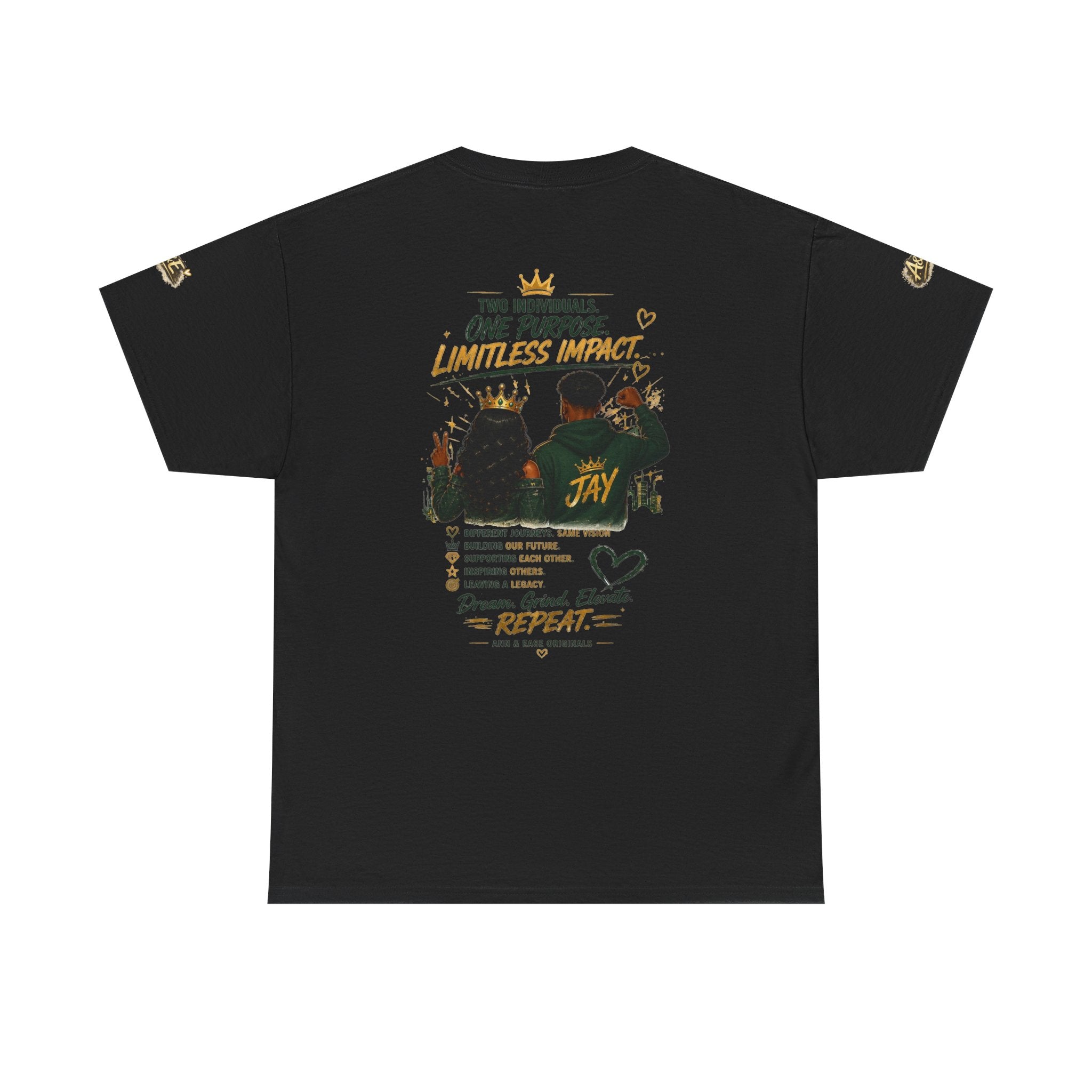 Lead Together Graphic Tee — “Built Different” Inspirational Couple Shirt