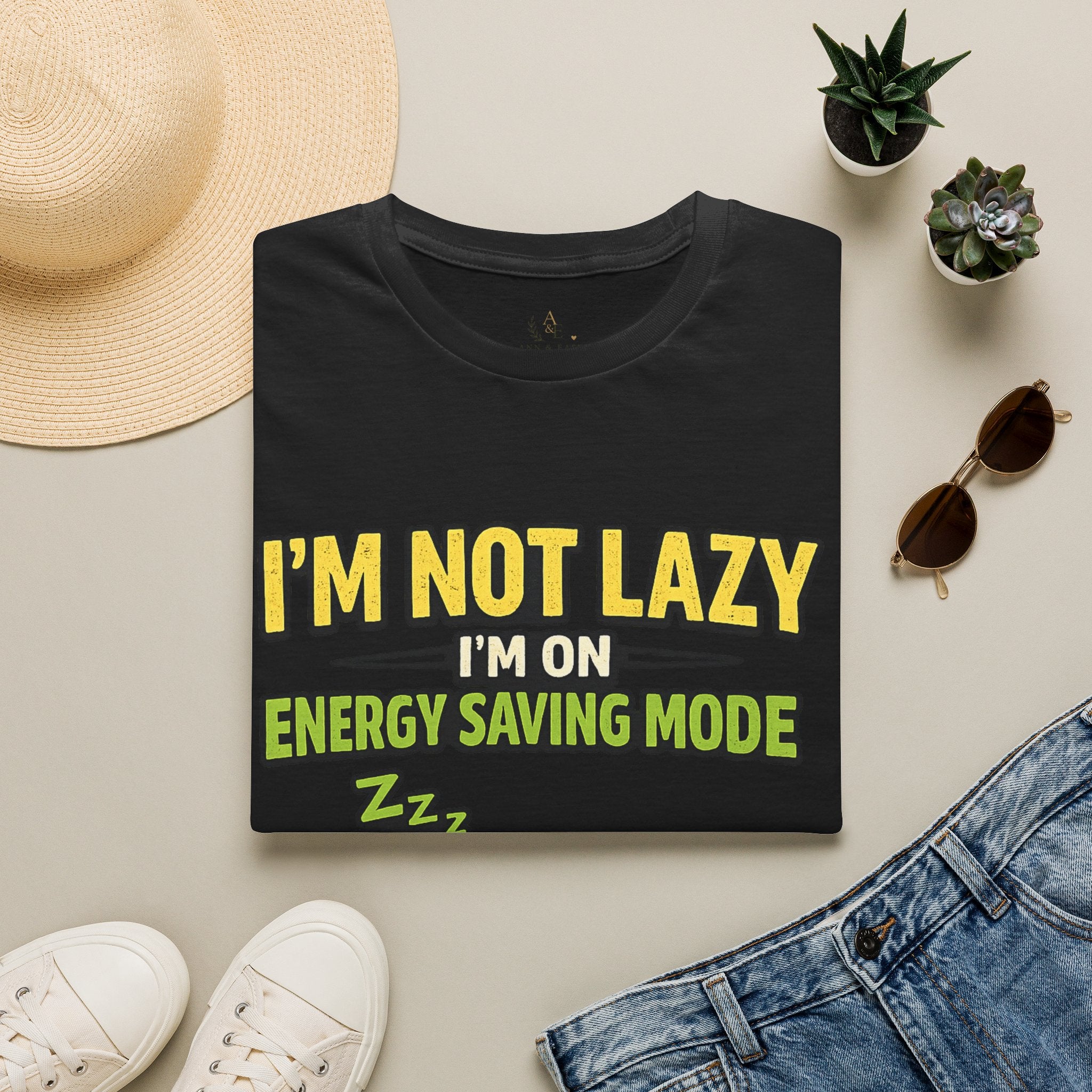 No soy vago, estoy en modo ahorro de energía - Camiseta