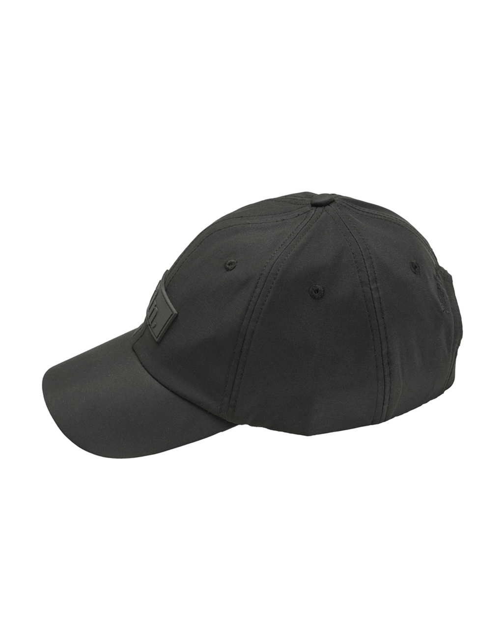 Gorra tipo "Dad Hat" negra impermeable con forro de satén