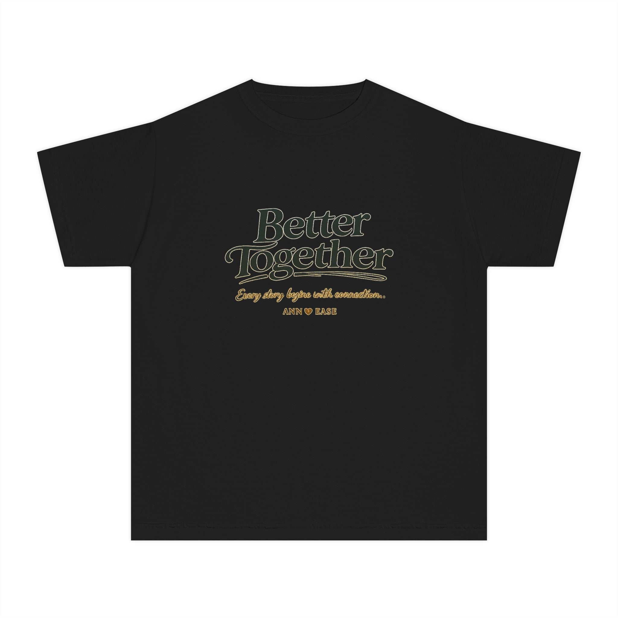 Youth Tee — "Better Together" Cottage Garden Graphic