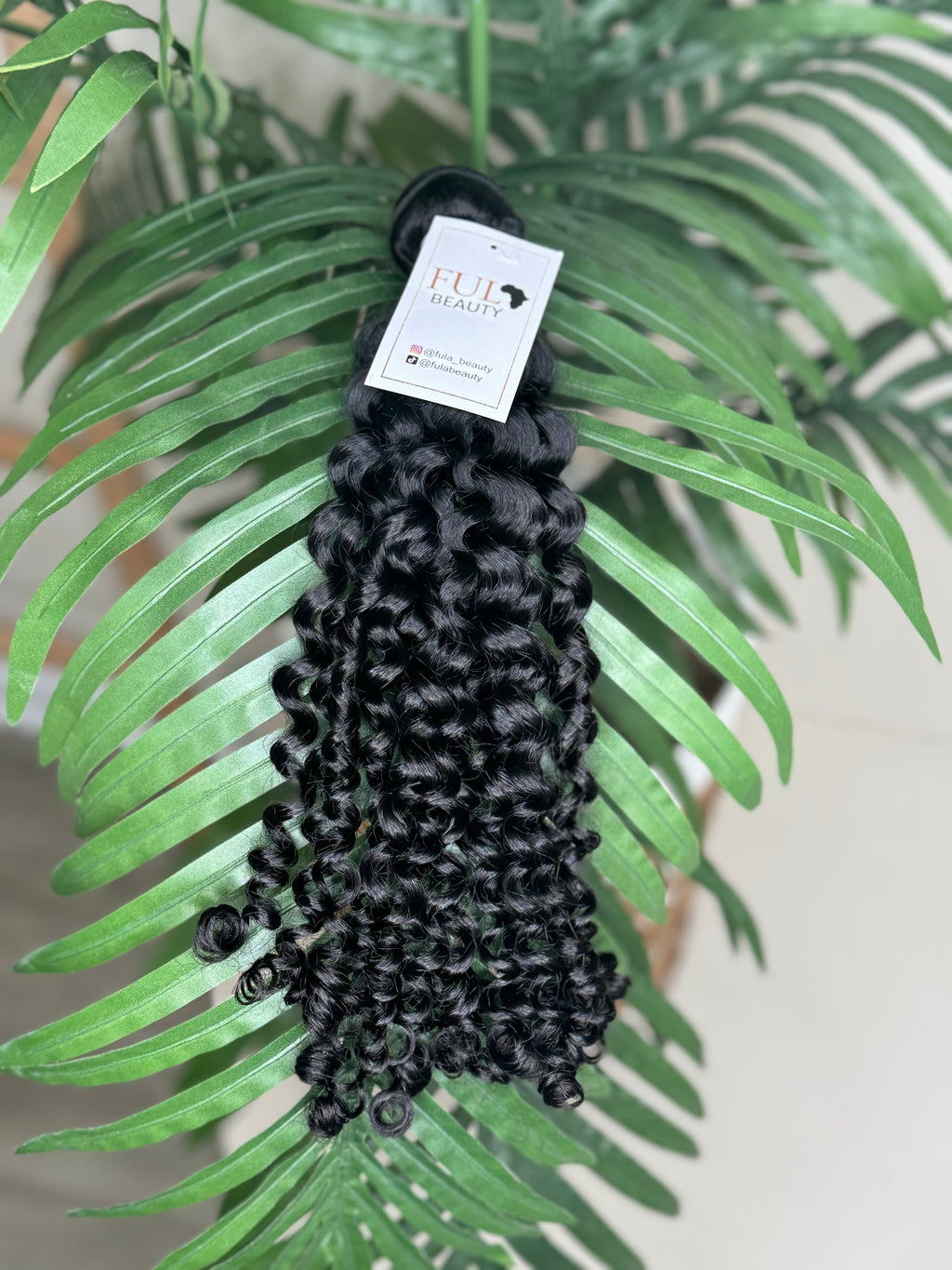 Paquete de cabello rizado italiano tramado