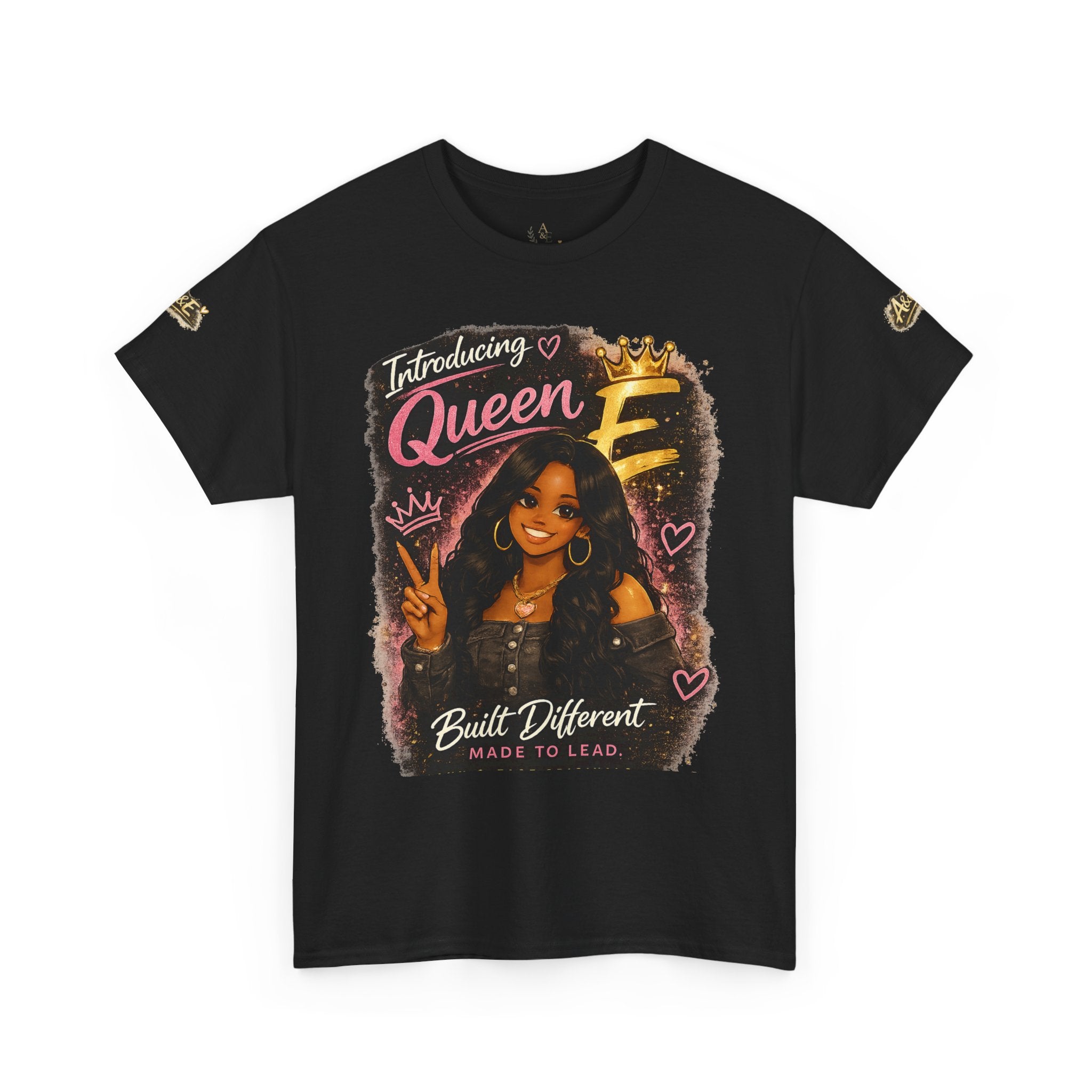 T-Shirt — "Introducing Queen E" Afrocentric Graphic Tee — Built Different, Good Vibes