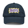 Distressed Embroidered 'Regrets' Dad Hat - Vintage Streetwear Cap