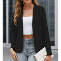 Women’s Plus‑Size Open‑Front Casual Blazer