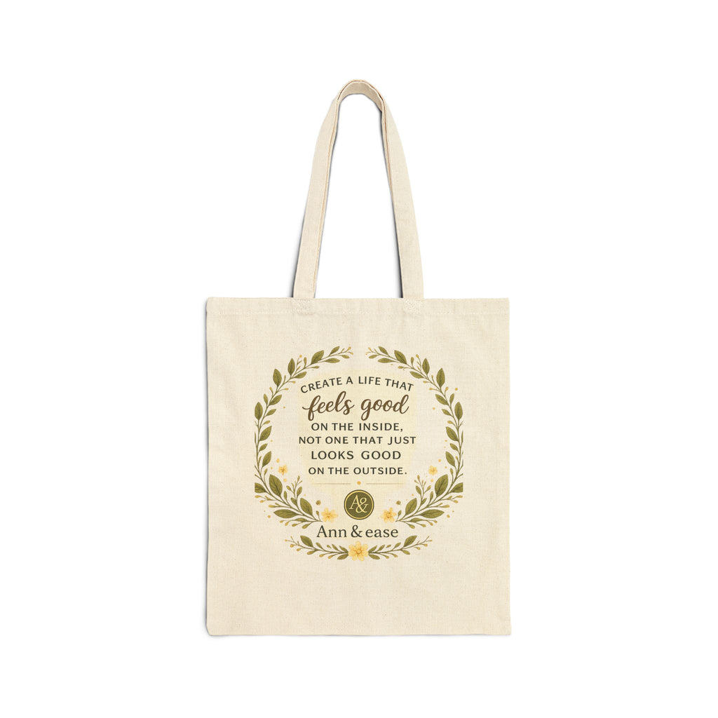 Tote Bag — "Better Life" Inspirational Cotton Canvas Tote