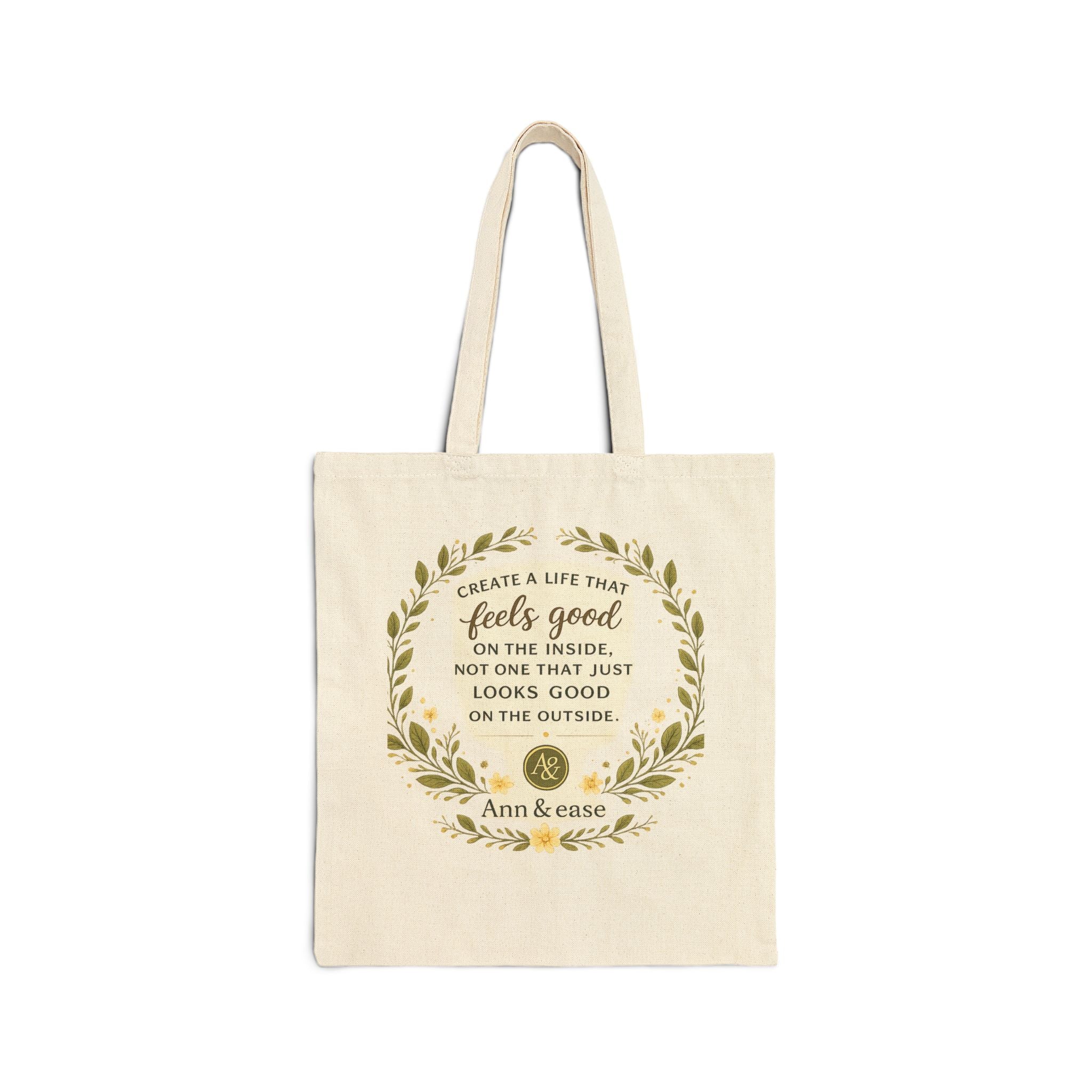 Tote Bag — "Better Life" Inspirational Cotton Canvas Tote