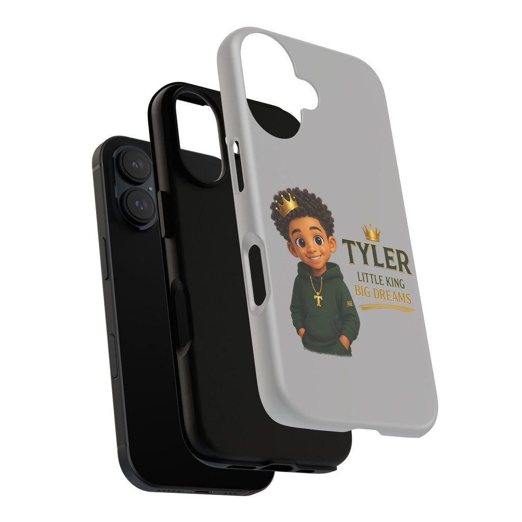 Personalized 'Tyler Little King' Phone Case – Cute Boy Crown Design, 'Little King Big Dreams'