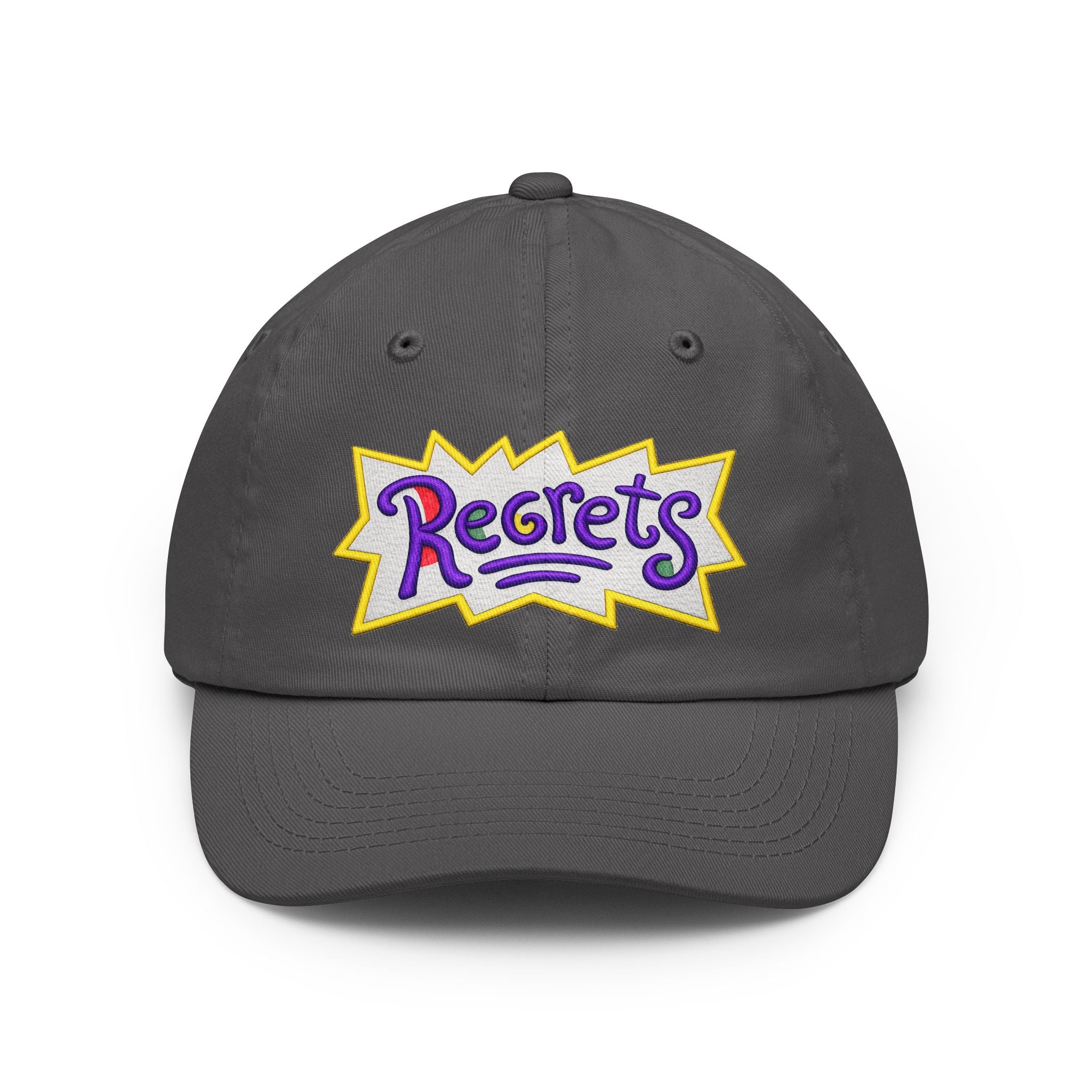 Gorra Dad Hat - Gorra de béisbol bordada con parche retro 'Regrets'