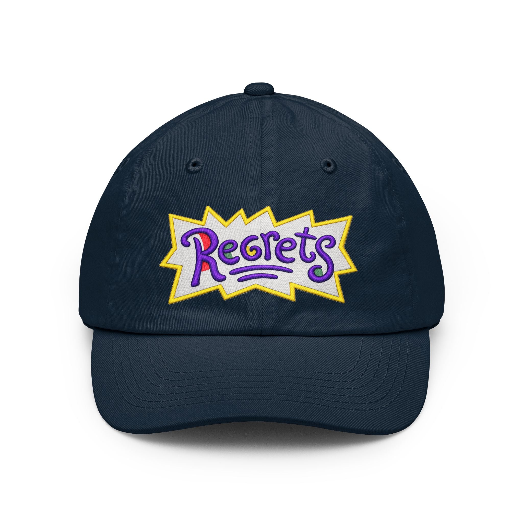 Gorra Dad Hat - Gorra de béisbol bordada con parche retro 'Regrets'