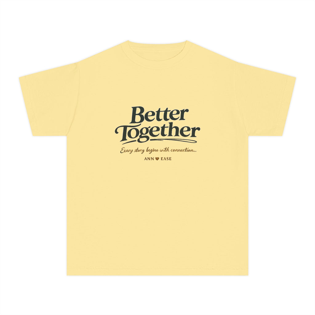 Youth Tee — "Better Together" Cottage Garden Graphic