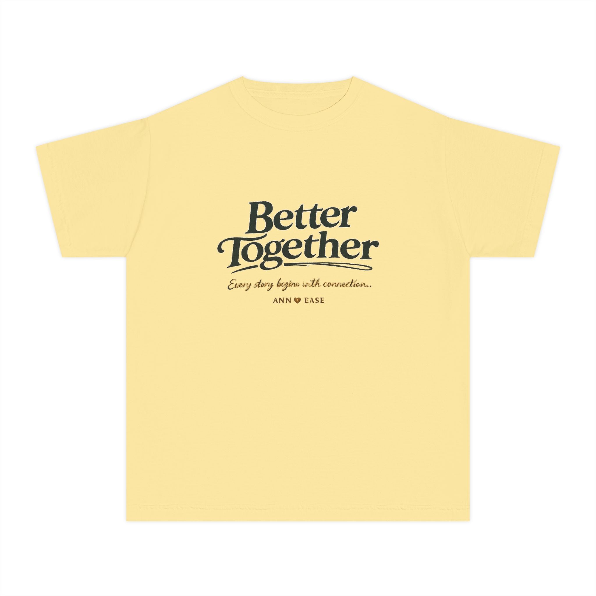 Youth Tee — "Better Together" Cottage Garden Graphic