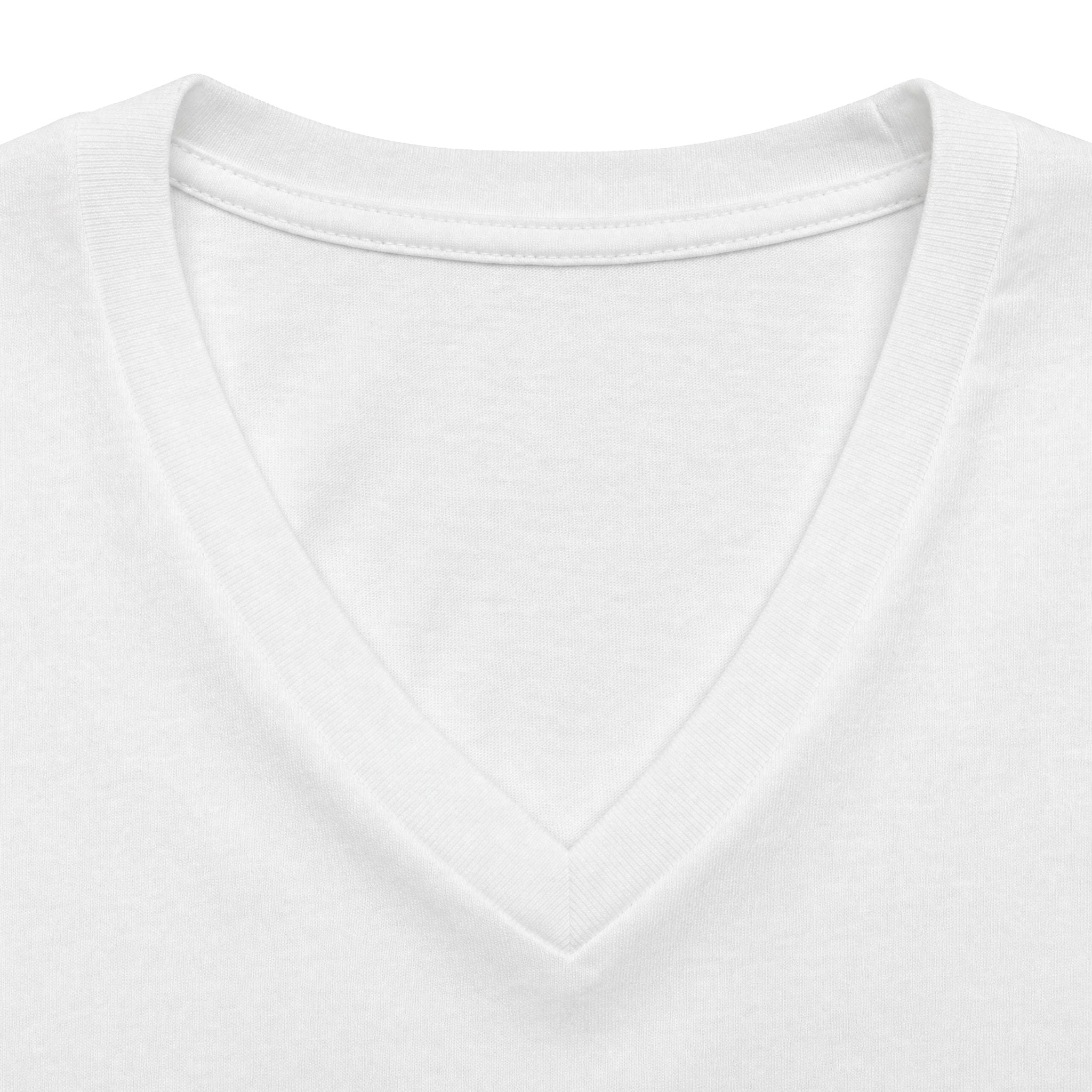 Women's V-Neck Tee — "God's Plan > My Plan Always" Faith Graphic