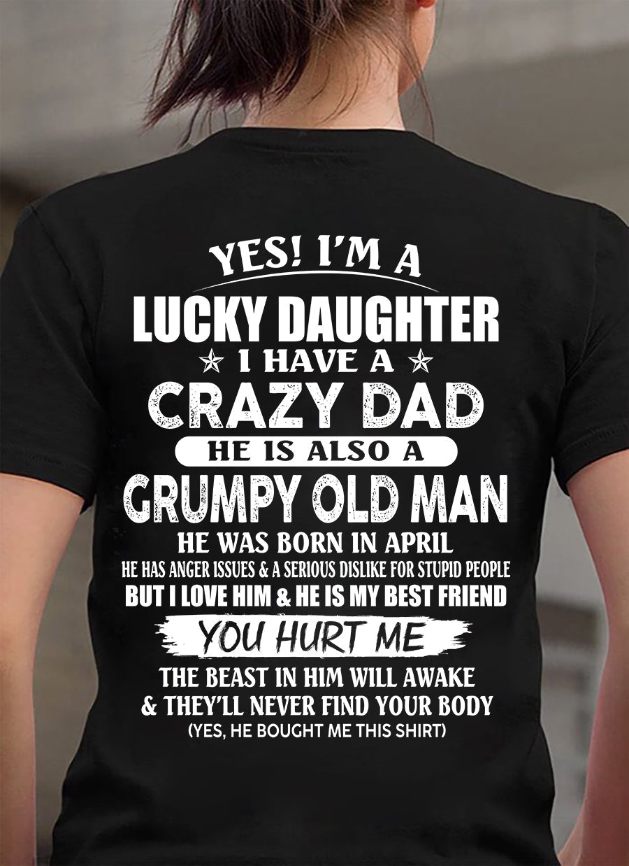 April - Awesome Grumpy Old Dad - Special gift for your daughter From Dad - NGHL04 (SKU10-50-04)