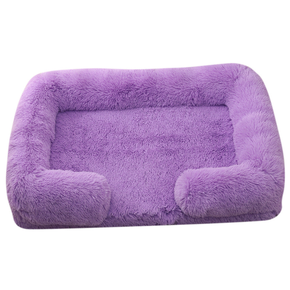 Casa de peluche redonda y cerrada para mascotas — 10 colores, tallas S–XXL