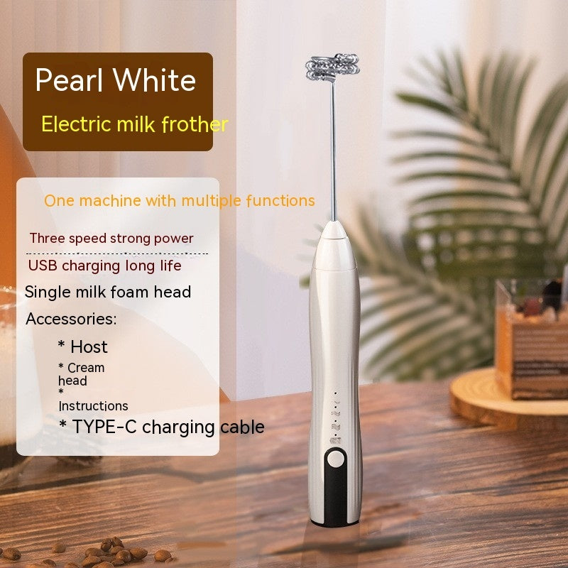 Batidora de huevos eléctrica y espumador de leche recargable por USB – Batidora de mano inalámbrica de 3 velocidades | 3 colores