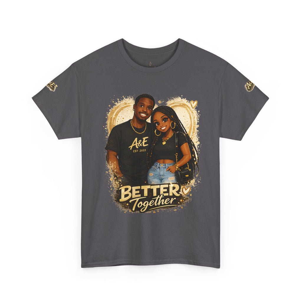 Better Together Couples Tee — "Different Vibes, Same Soul" Graphic T-Shirt