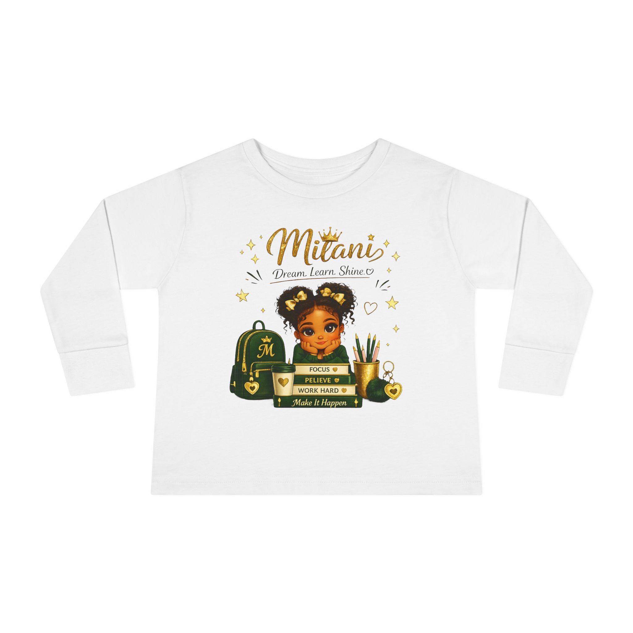 Toddler Tee — 'Future MD' Cute Black Girl Doctor Design