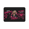 Cute But Cursed Desk Mat — Pretty Dangerous Pink Gothic Gaming Mouse Pad