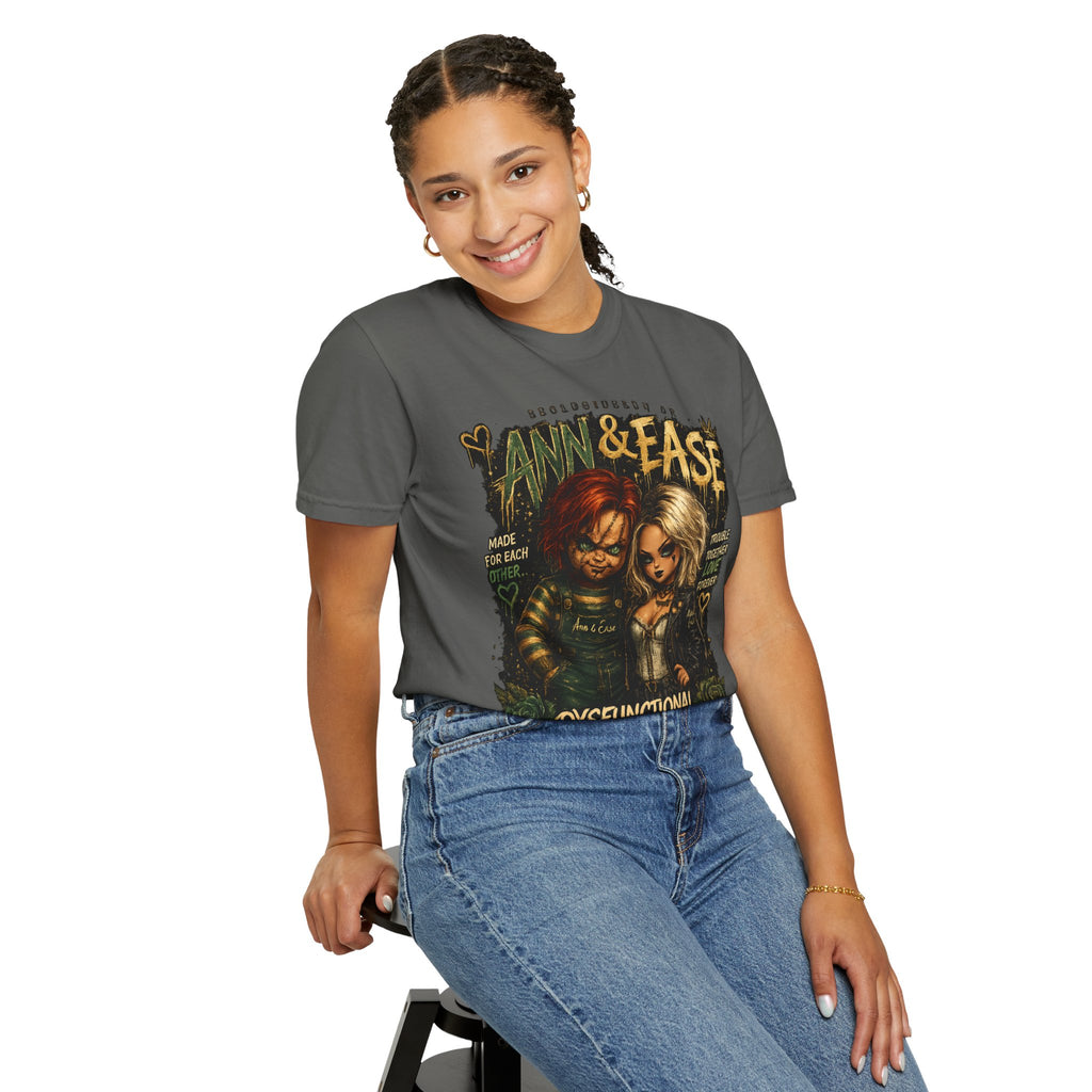 Ann & Ease "Dysfunctional But Devoted" Graphic T-Shirt