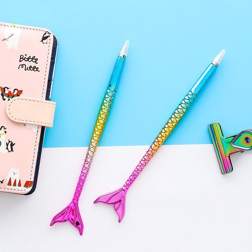 1 bolígrafo creativo de sirena, bonito bolígrafo para firmas, bolígrafo de regalo de alta calidad, suministros de oficina para estudiantes