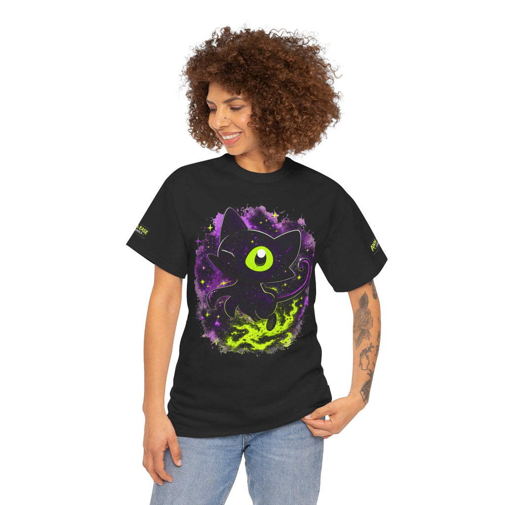 Void Cat T-Shirt — "Void Cat: I Don't Chase Light, I Create My Own" Graphic Tee