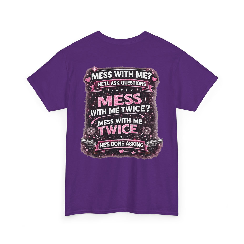 T-Shirt — "Lucky Daughter, Crazy Dad" Protective Dad Graphic Tee